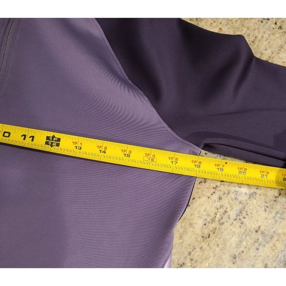 Under Armour ColdGear Armour 1/2 Zip Color Block Nocturne Purple Women's  Size M - Picture 11 of 12